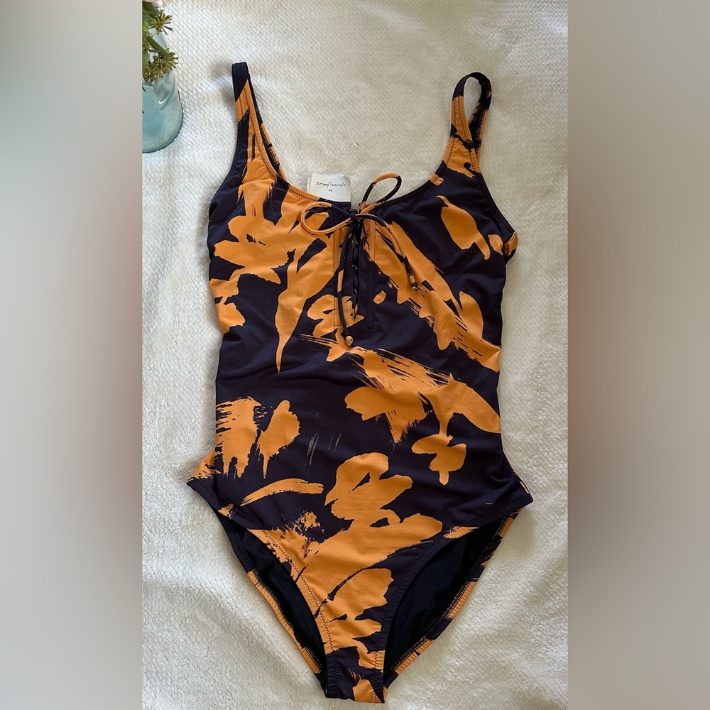 NWT.  On The Island Volvi One piece. Sz Italy 44, US 8.